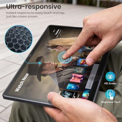 2-Pack Tempered Glass Screen Protector for Samsung Galaxy Tab A11 Aid Tool