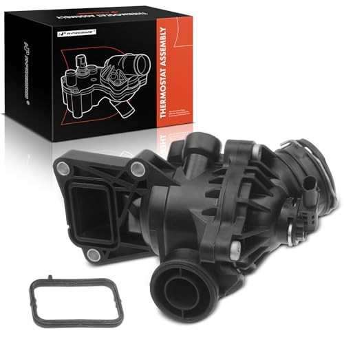 Engine Coolant Thermostat Housing Assembly with Gasket Compatible with