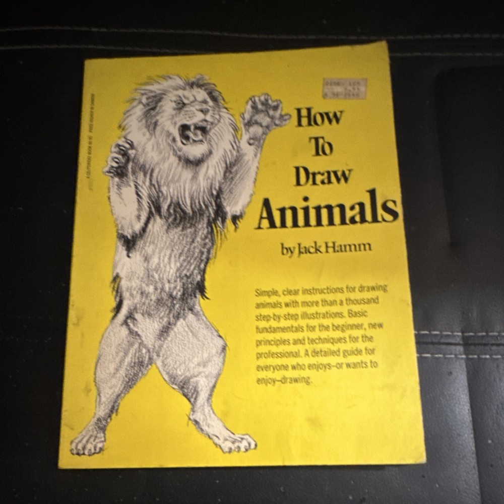 Jack Hamm Drawing/Sketching Art Instruction Book - Animals & Birds