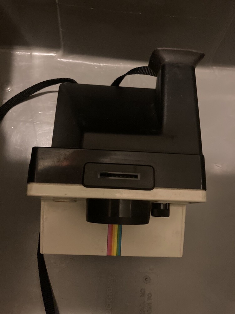 Vintage Polaroid One Step Rainbow Stripe Land Camera Untested