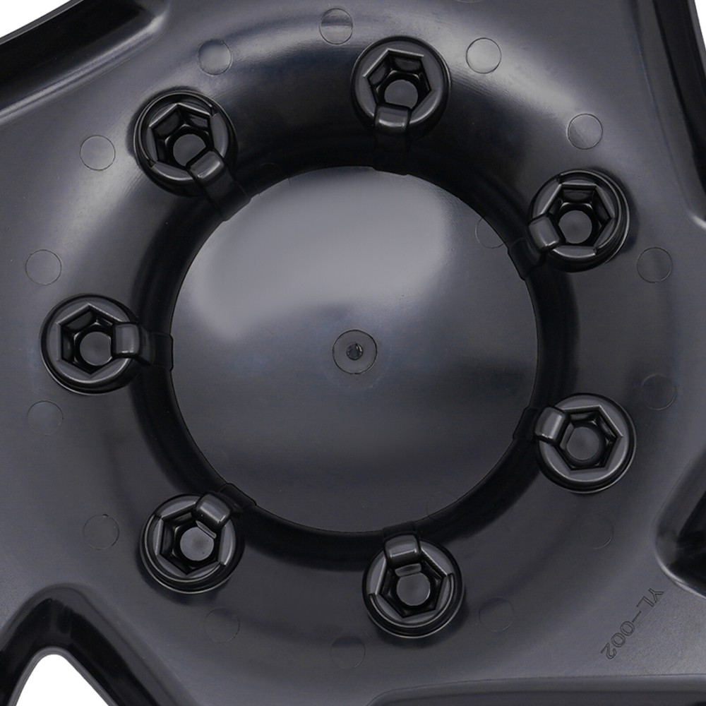 4pcs For Ford E250 E350 E450 Econoline 1999-2018 Black Hub Caps Rim Simulators