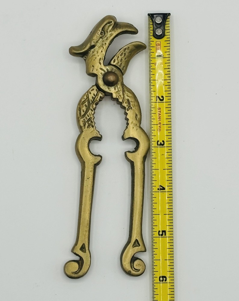 ANTIQUE FEDERAL EAGLE - NUT/SEAFOOD CRACKER SOLID BRASS NUTCRACKER RARE