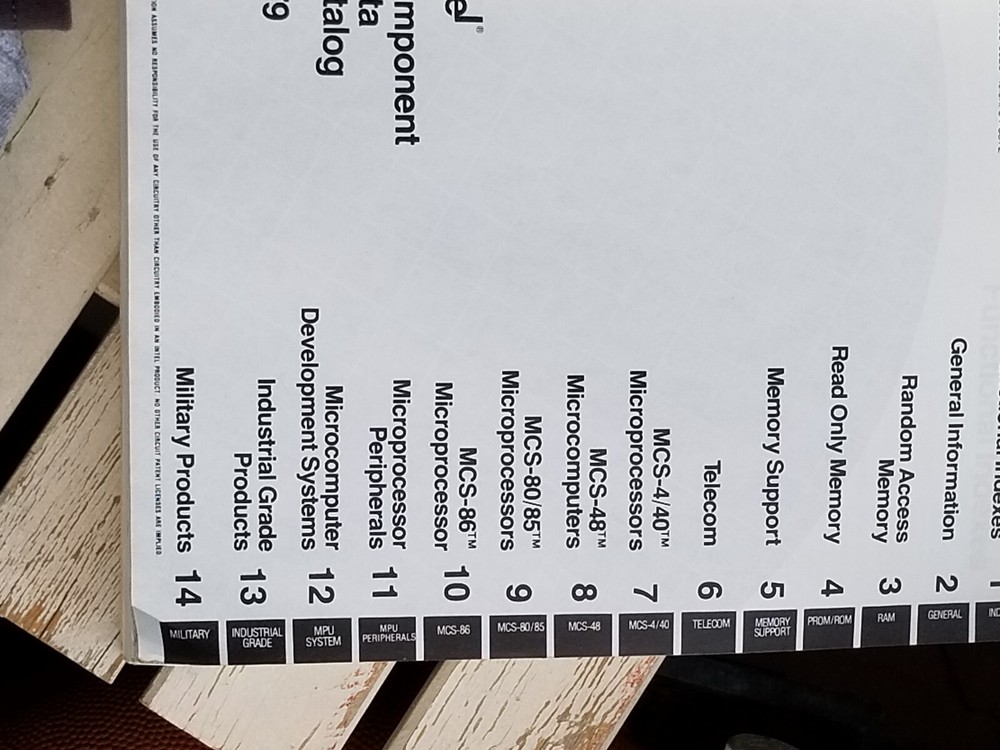 VINTAGE ELECTRONICS BOOK DATA 1979 INTEL COMPONENT DATA CATALOG