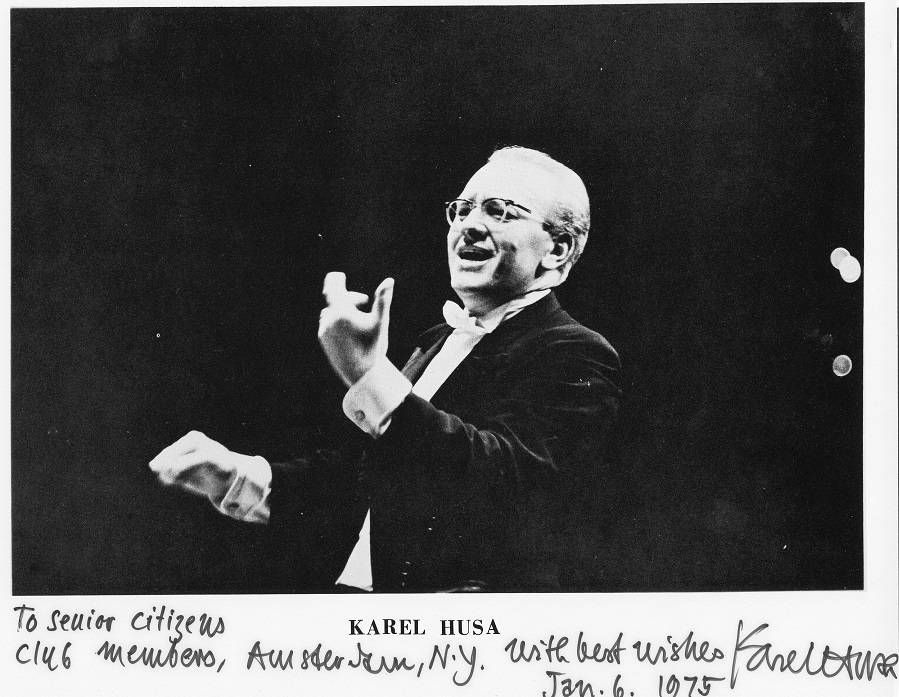 Composer & Conductor KAREL HUSA Signed Photo