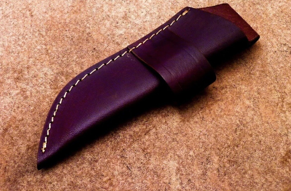 Handmade Fixed blade Knife Leather Sheath Holster vertical Horizontal carry