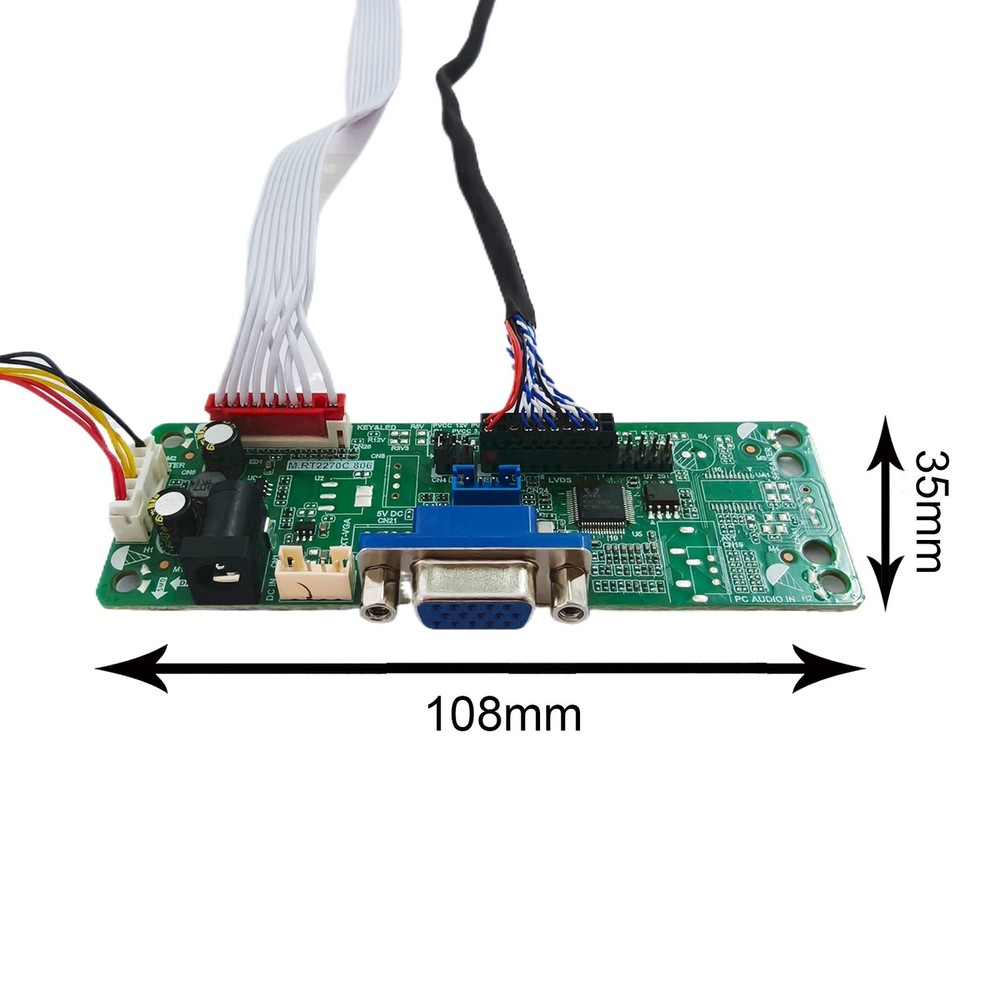 VGA LCD Controller Board RT2270 For 10.4inch 1024X768 TX26D211VM0BAA LCD Panel