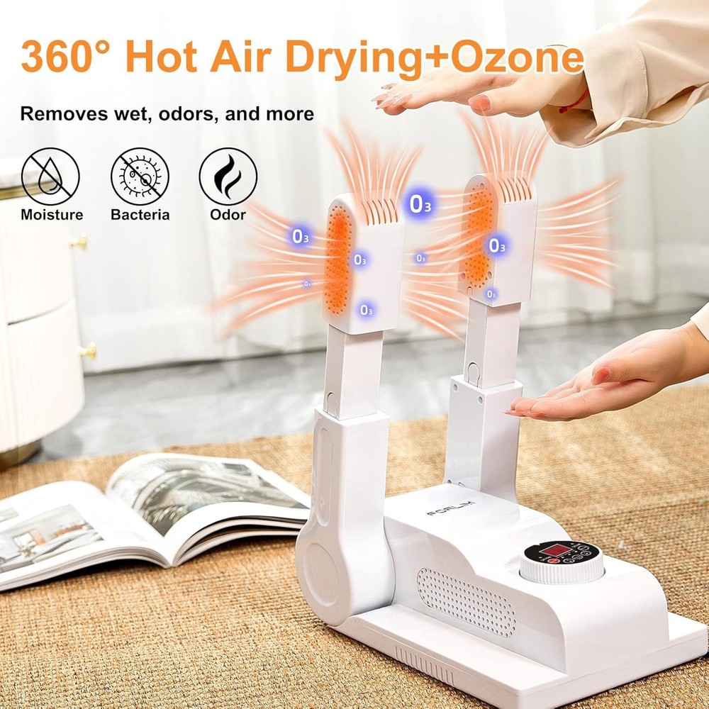 Upgraded Temperature Control] Shoe & Boot Dryer for Work Boots with 24-Hour D...