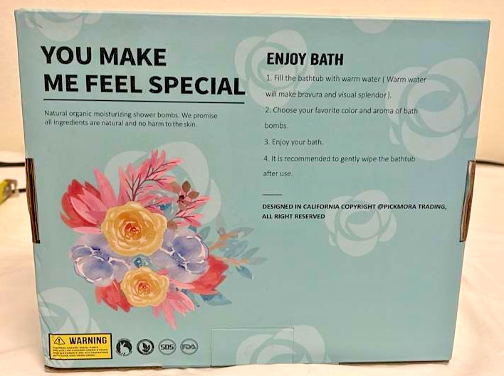 Bath Bomb Gift Set 60 Packs Natural/Organic Moisturizing