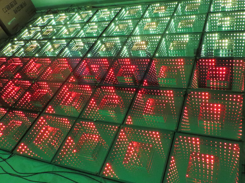 Sets LED DJ 3D Abyss Magic Wedding Stage Dance Floor Stage Effect Show Light