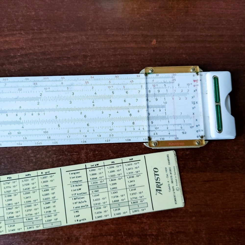 Vintage German Aristo Studio Slide Rule
