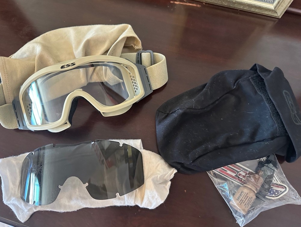 ESS profile Goggles terrain Clear And Black Lens