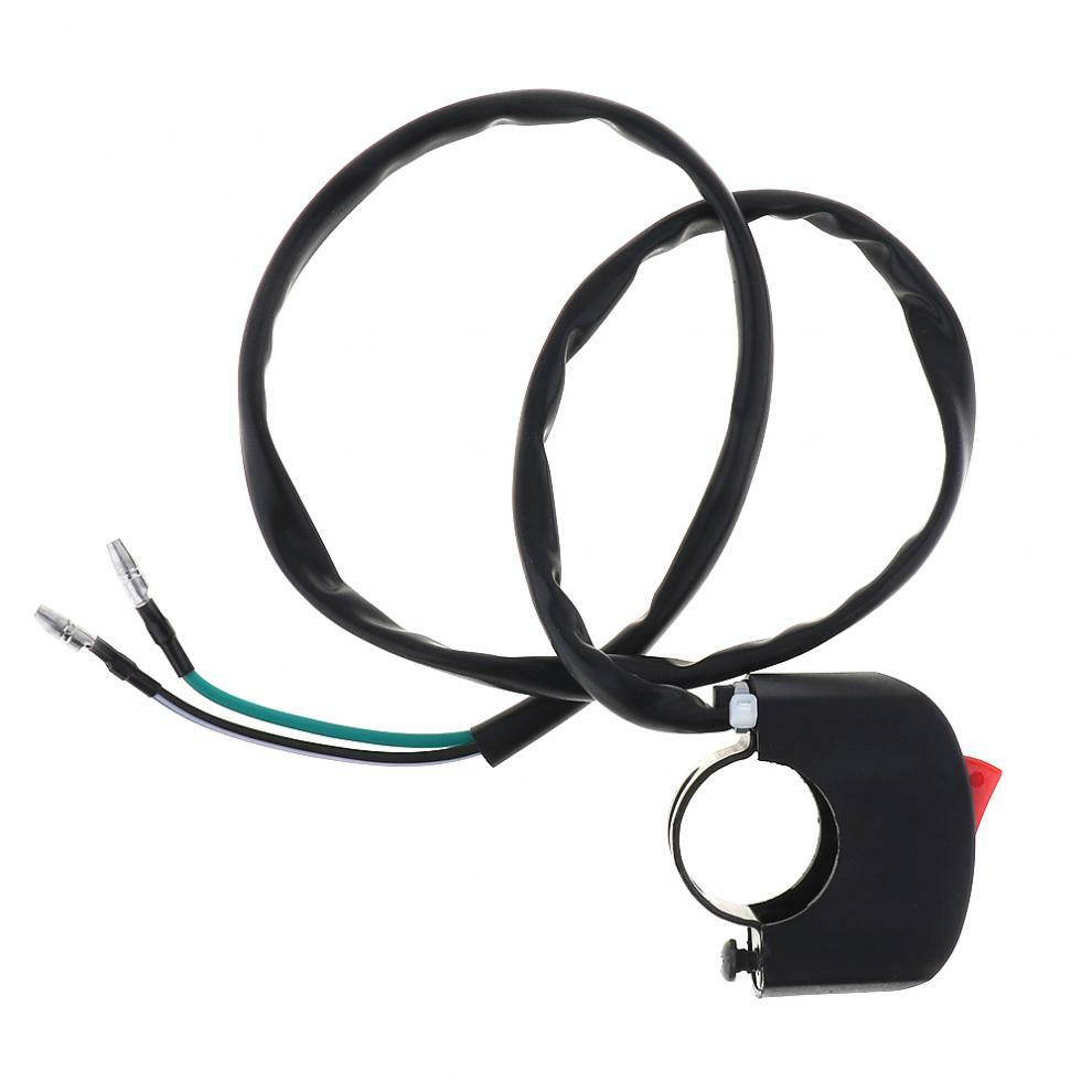 12V-24V Motorcycle Handlebar Switch ON-OFF Button Headlight Flame