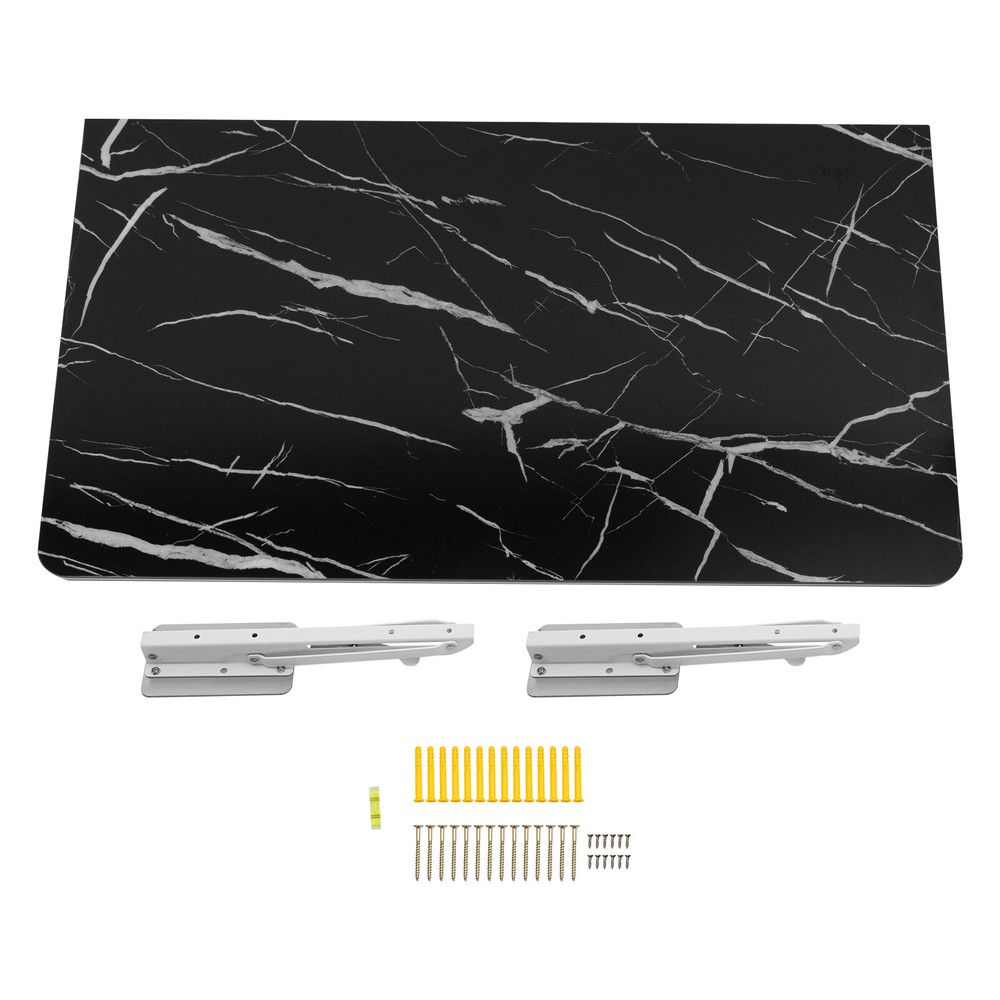 Black Folding Wall Desk, Wall-mounted Folding Table, Wall Mounted Folding Table~