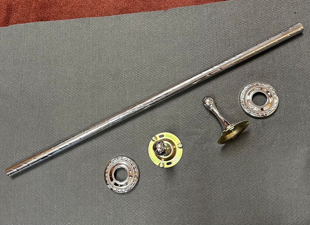 24" Solid Brass Towel Bar Polished Chrome