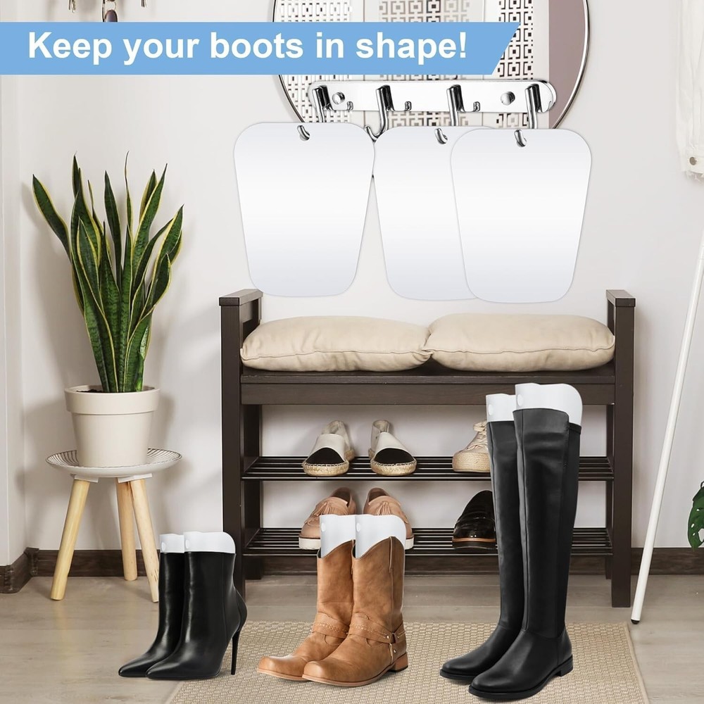 Boot Shaper Inserts PVC 10 Pieces Support Various Sizes Prevents Sagging Boots