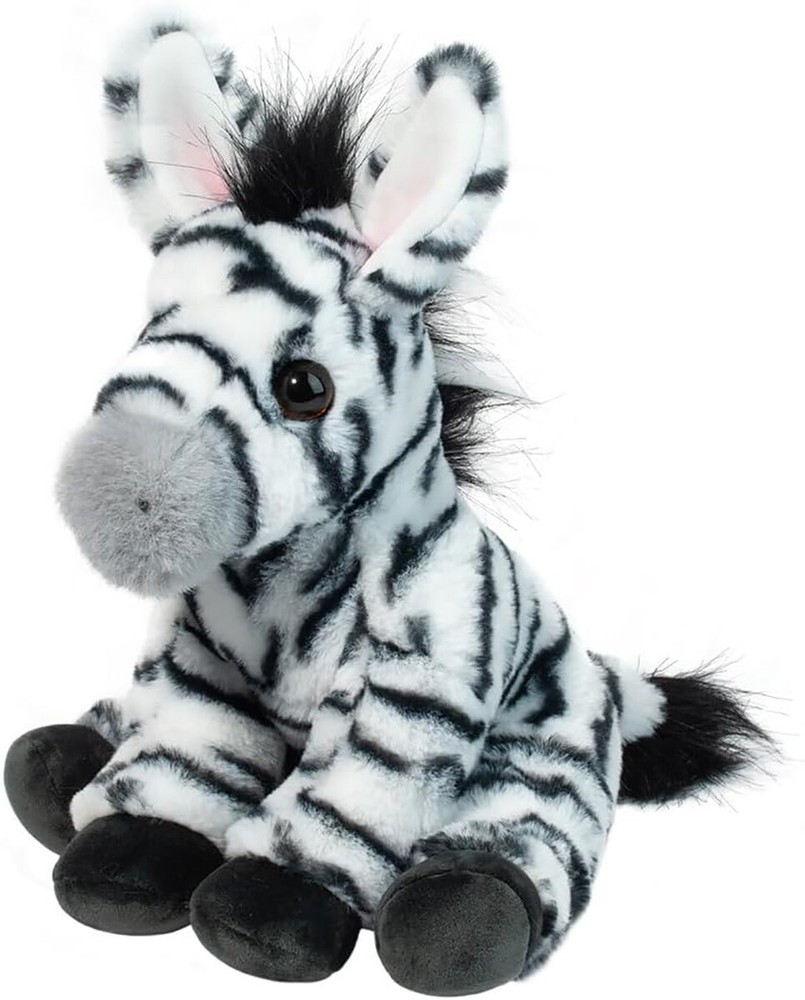 Douglas Zadie Soft Zebra Plush Stuffed Animal, 10"