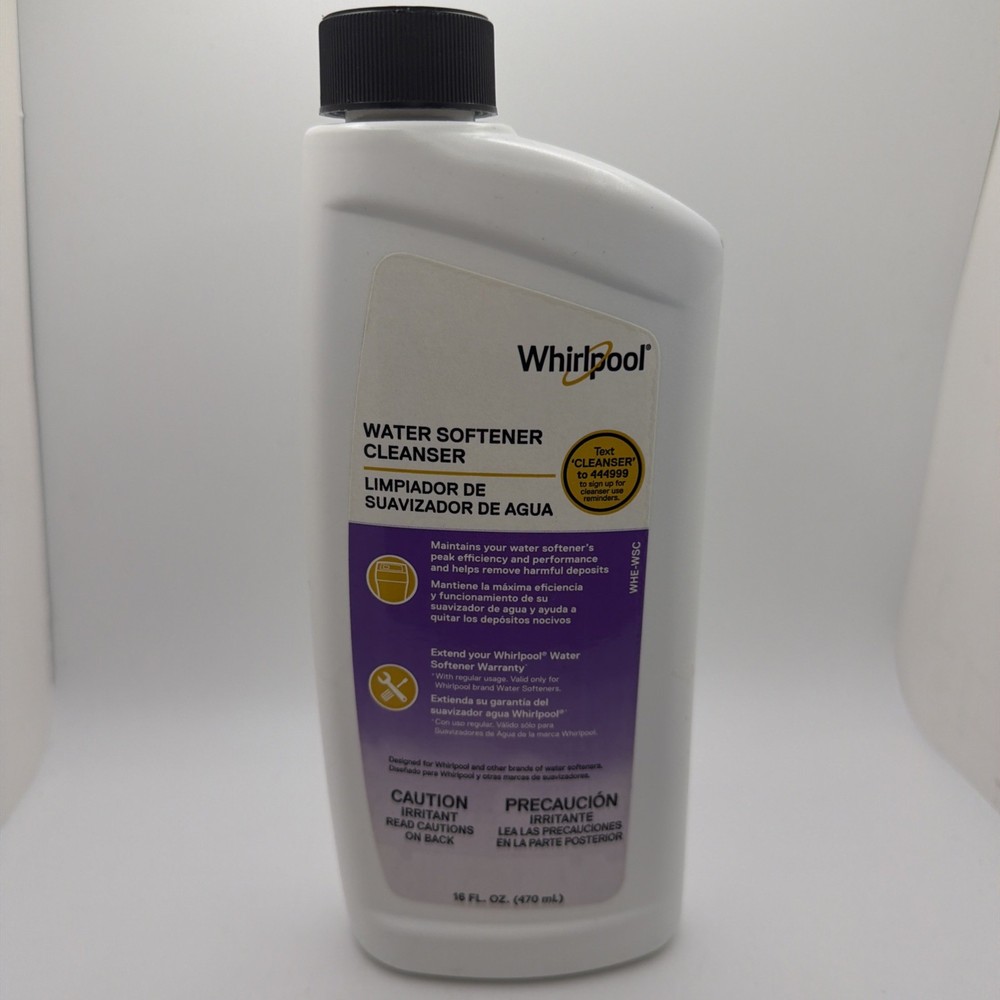 Whirlpool 287317 Water Softener Cleanser WHE-WSC 16 oz, New.