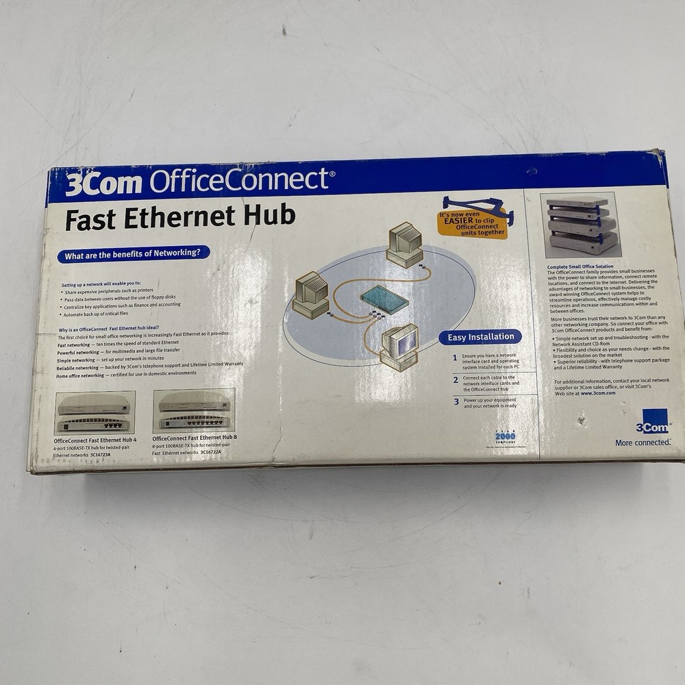 3COM OFFICECONNECT FAST ETHERNET HUB 3C16722A