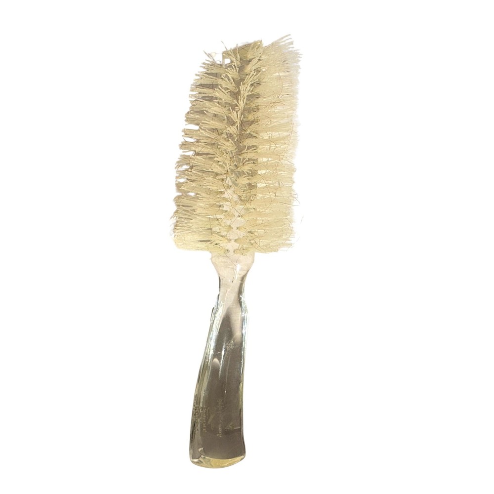 Vintage Fuller Spiral Bristlecomb Clear Handle Hair Brush Comb USA