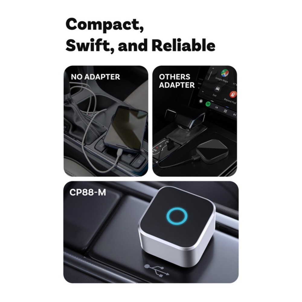 For CarPlay Wireless USB Dongle for Android Auto Bluetooth 4.2 Adapter Module