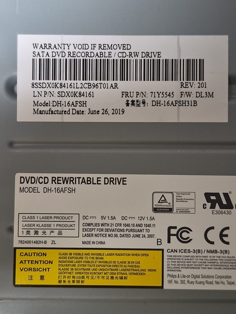 Dell DH-16D5S CD/DVD-ROM Drive Rewritable