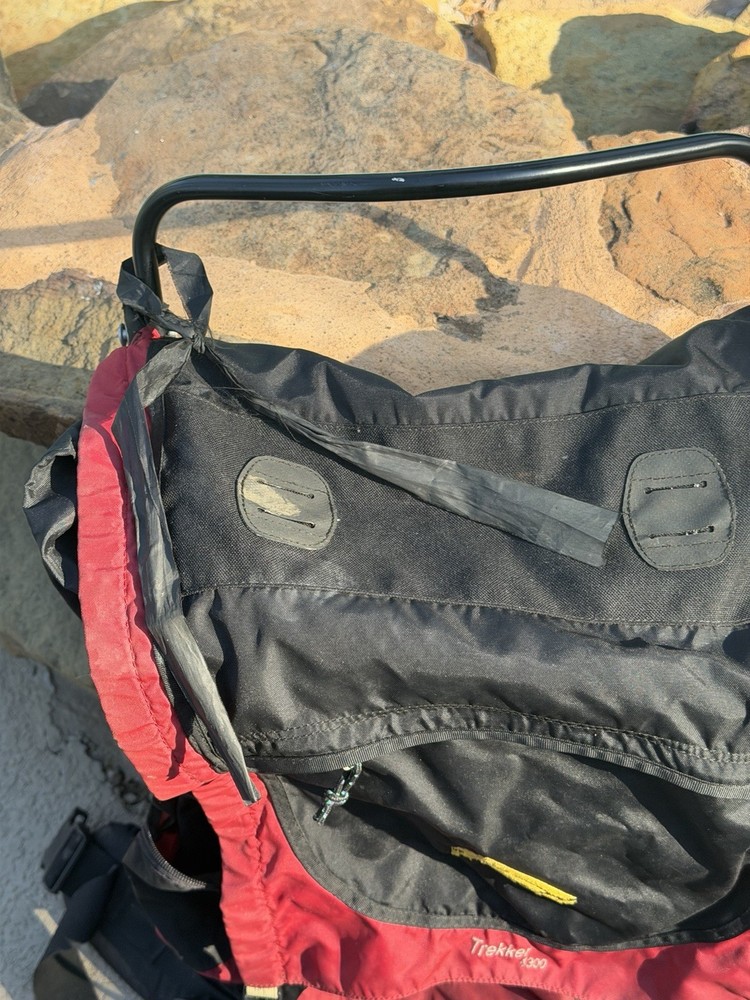 Kelty Trekker 4300 External Frame Hiking Backpack Red Black