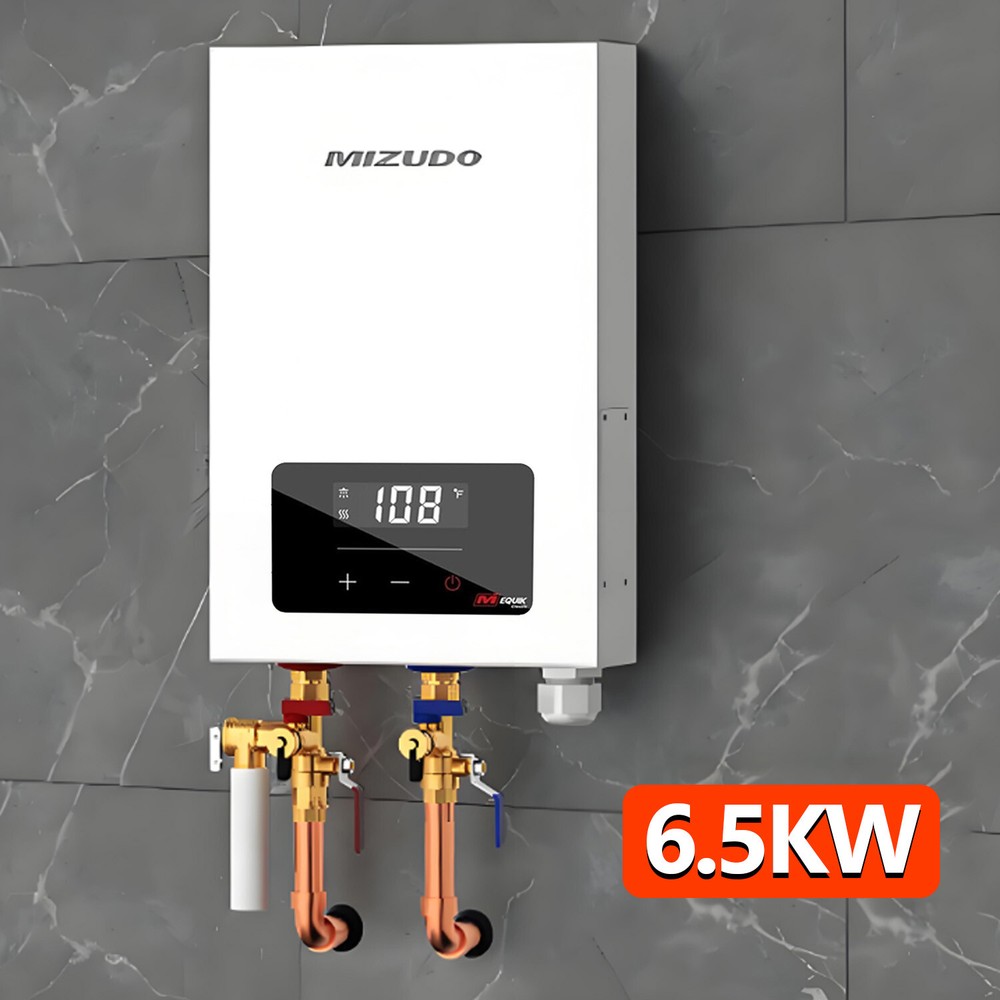 6500W 240V Tankless Hot Water Heater Electric Instant Boiler LED On Demand