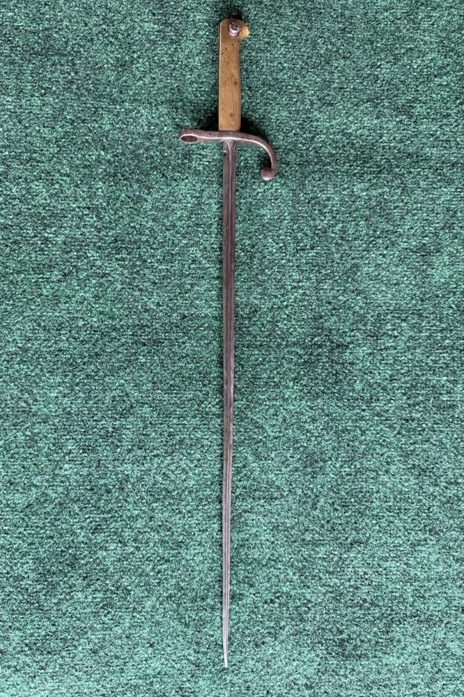 Uruguayan M1900 Cruciform Bayonet Brass Handle