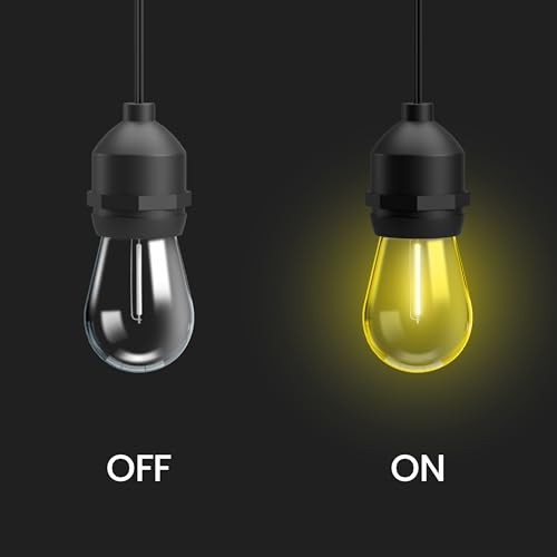 24ft LED String Light, Color Changing, 3000K Bright White, 15,000-Hour