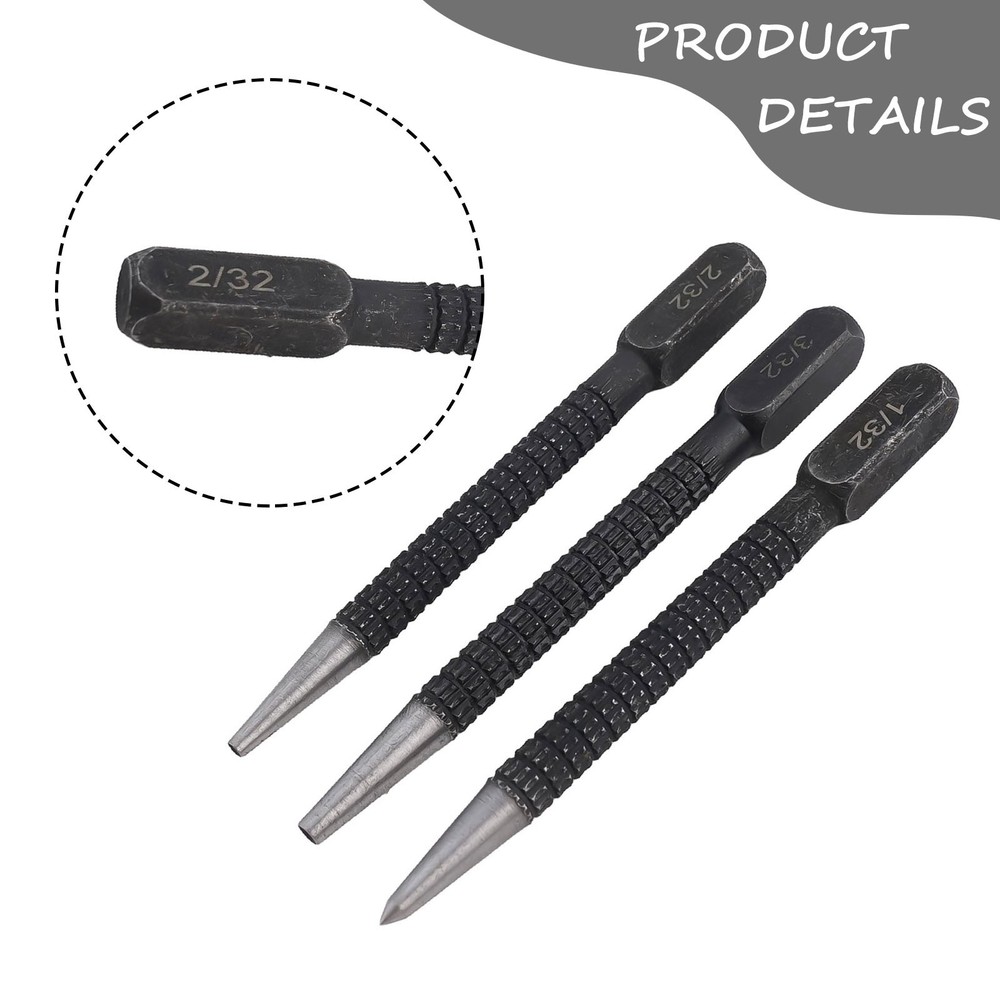 Professional Nail Punch Set with Multiple Sizes for Different Materials
