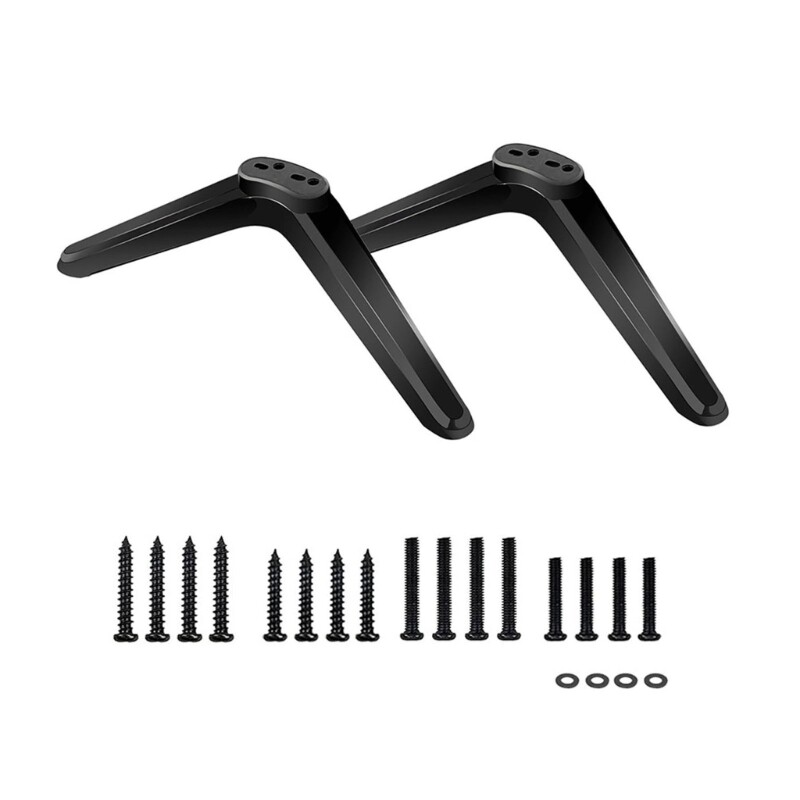 ABS TV Base Stand Quick Install Customizable Height and Viewing Angle