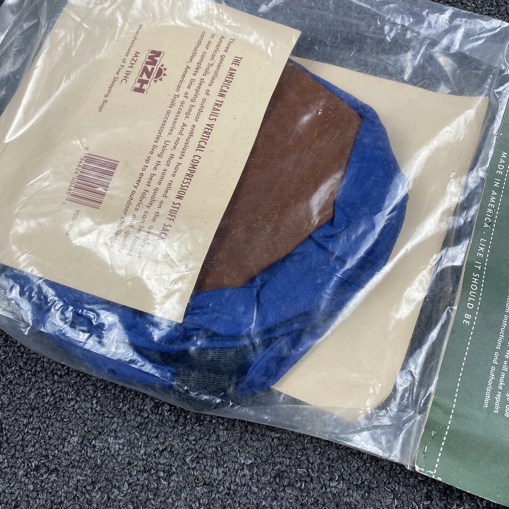 Vintage American Trails Vertical Compression Stuff Sack Medium 8” x 18.5”