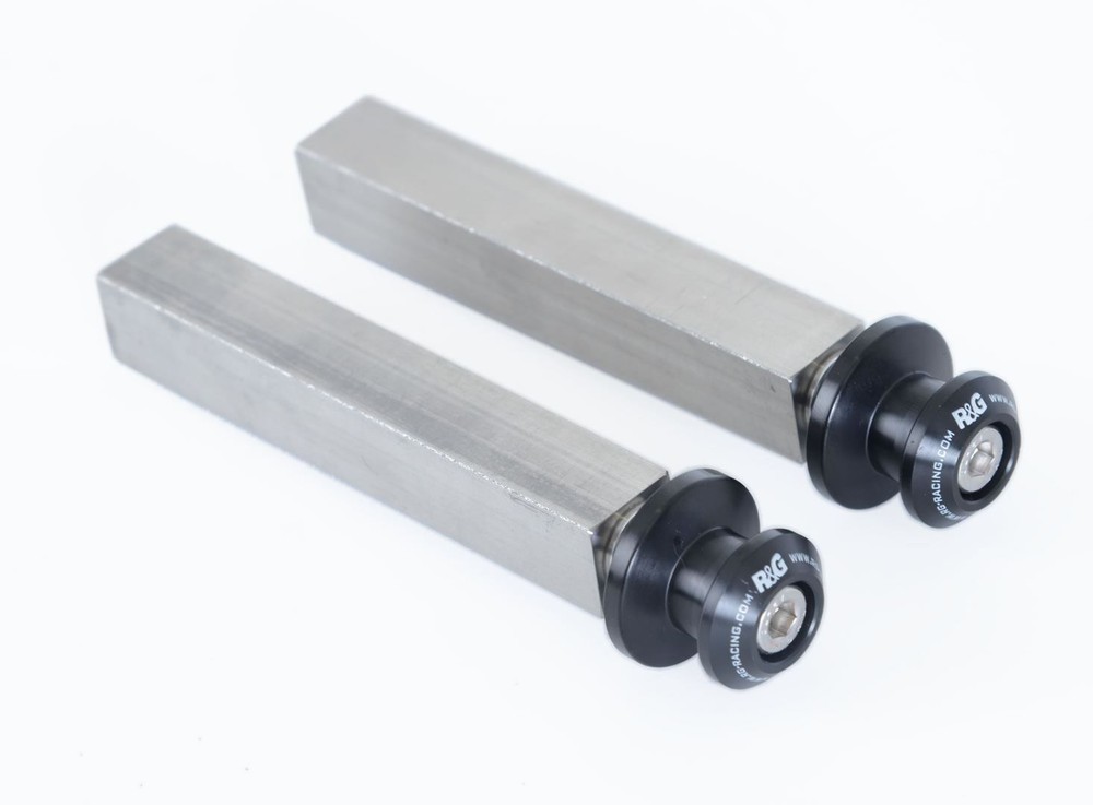 R&G Paddock Stand Hook Adapters Silver Universal