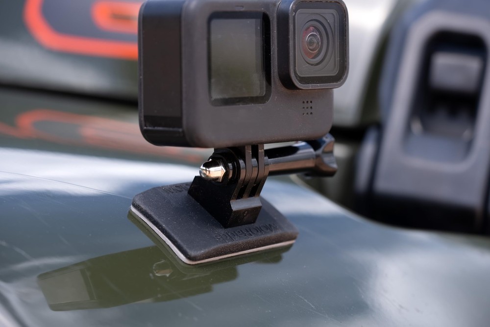 Flexible Adhesive Action Camera Mount for dashboards, windshield, handlebars,...