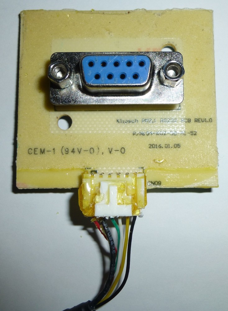 OEM Klipsch ProMedia 2.1 THX DB9 Pin Connector PCB Board Computer Audio System