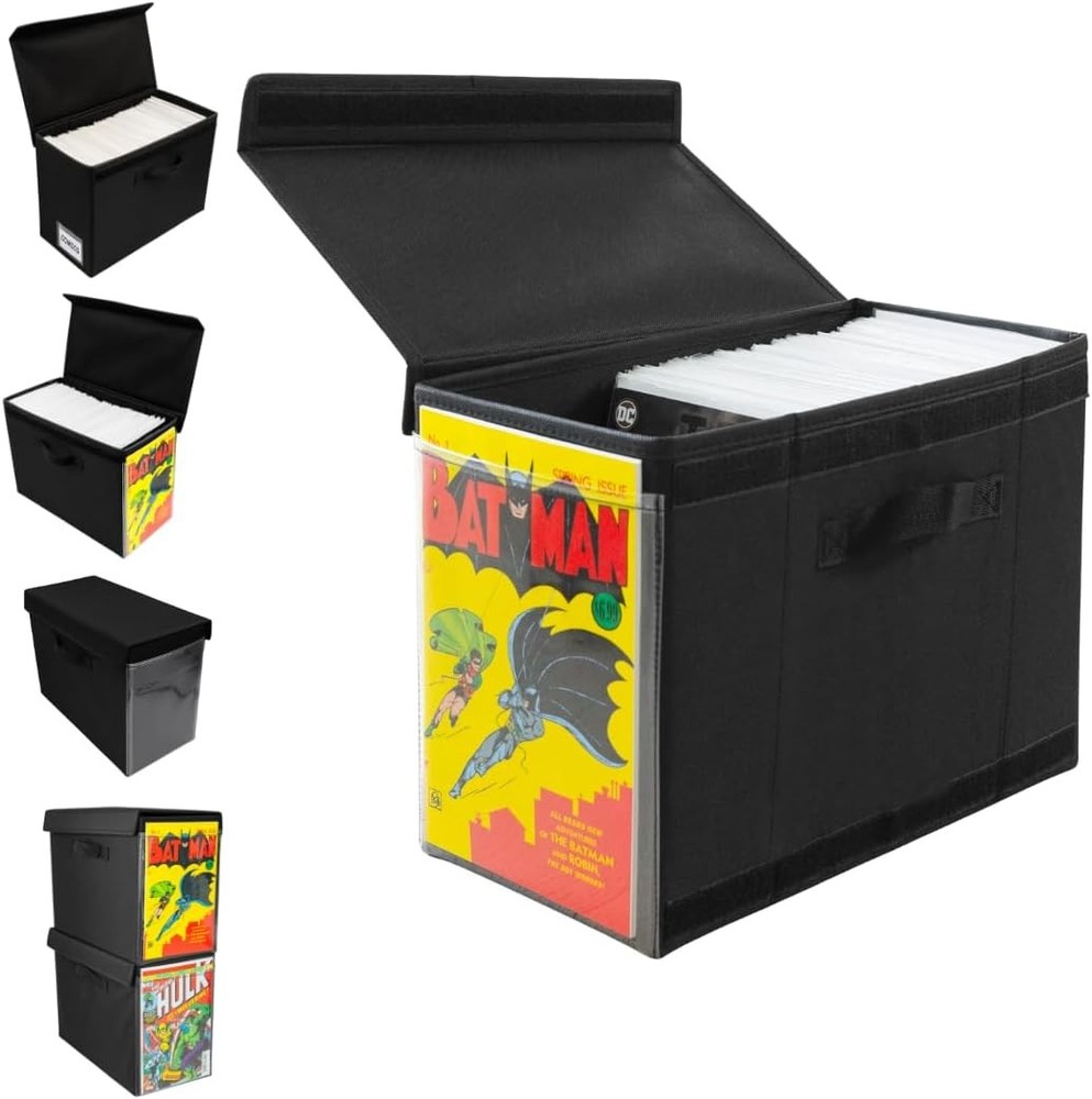 Comic Book Storage Box with Comic Book Display Window