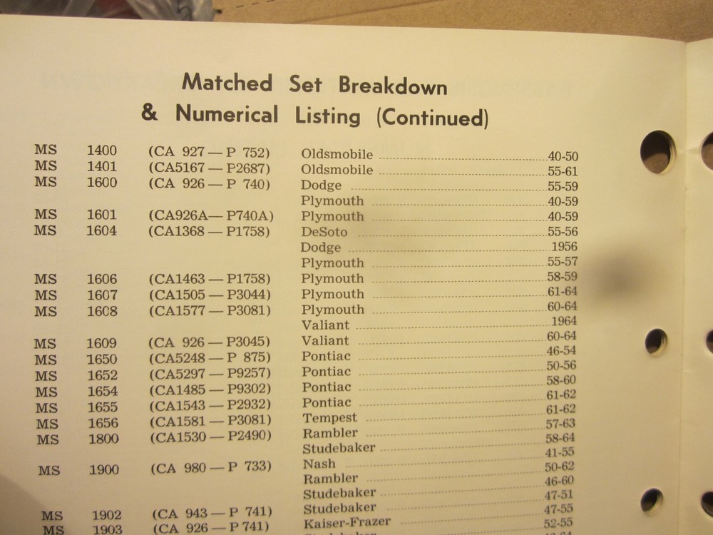 1964 Champion rebuilt clutch catalog