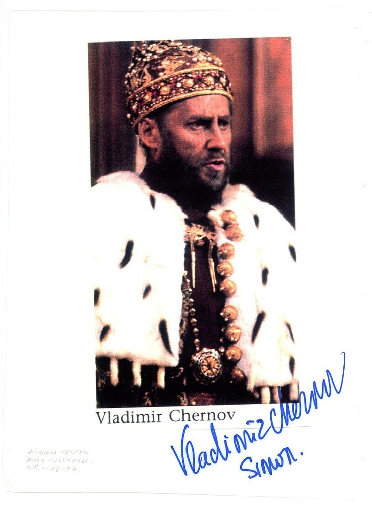 VLADIMIR CHENOV signed OPERA photo BARITONE