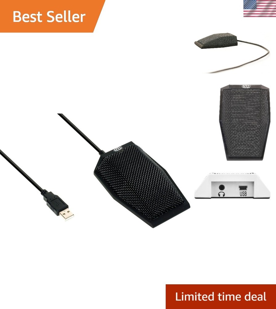 AC-404 USB Boundary Condenser Conferencing Microphone - Black