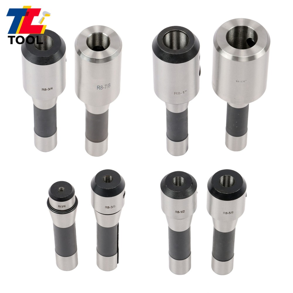 Precision End Mill Tool Holder R8 8 Pack Set for Milling Machine 202-5310