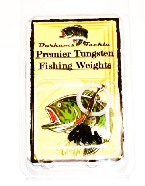 Durhams Tackle- Premier Tungsten #3 Pegging System black (10 pack)