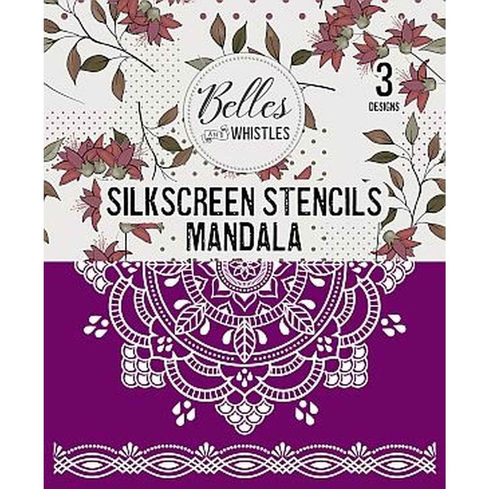 Mandala Silkscreen Stencil 3 in one 8"x10"