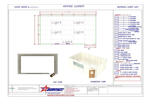 20' x 12' Inplant Office
