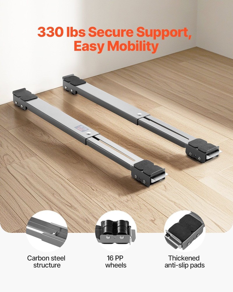 330lb Heavy Load Base with Optimized Wheel Distribution