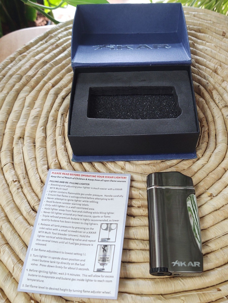 Xikar Tabletop Lighter Silver - Xi-503 Exec Lighter - Boxed