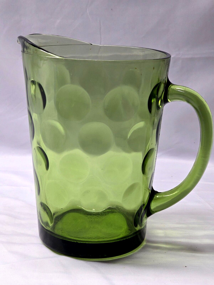Hazel-Atlas Eldorado Avocado Glass Pitcher 54 oz