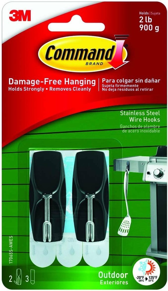 OUTDOOR WIRE HOOK SS 2PK (Pkg of 4)