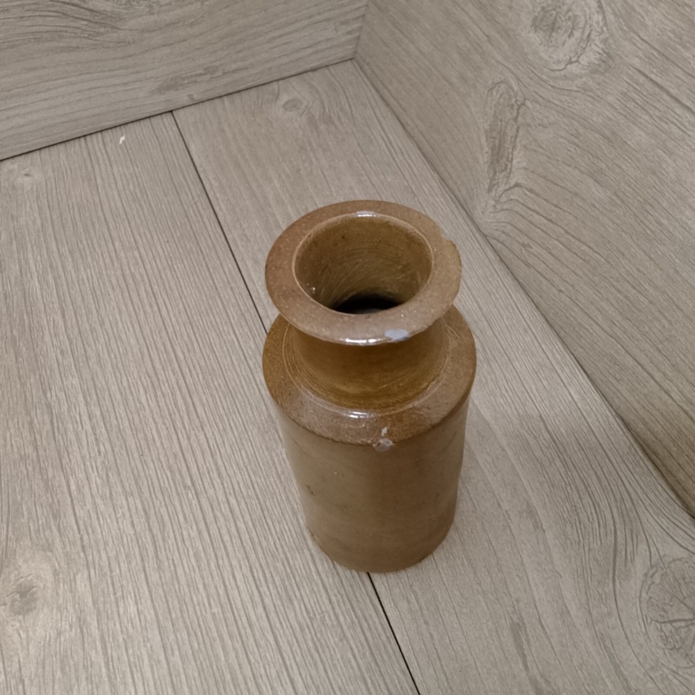 Blacking Bottle Salt Glazed Stoneware Ink 16cm Tall Vintage