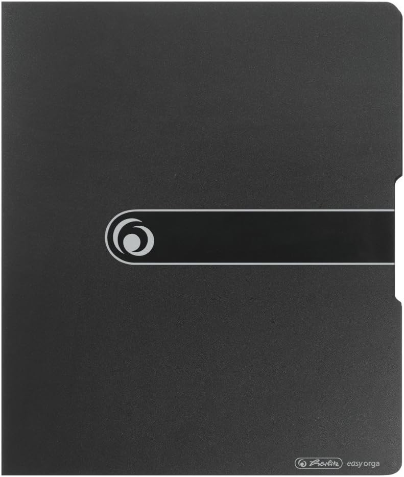 Herlitz Ring Binder A4 Polypropylene 2 Ring Binder –  Black