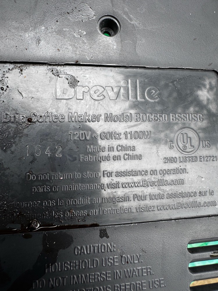 Breville Grind Control BDC650 Coffee Maker Control Panel Display Replacement